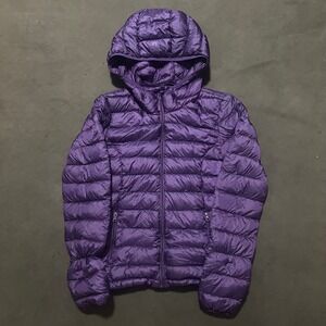 TNA‎ Aritzia Botanie Super Light Purple Down Puffer Jacket Packable Womens XXS